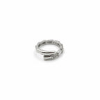 Silver Knot CZ Adjustable Ring GWR -61