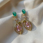 Emerald Bloom Drop Earrings GWE -102