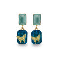 Blue Crystal Earrings GWE -219
