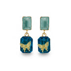 Blue Crystal Earrings GWE -219