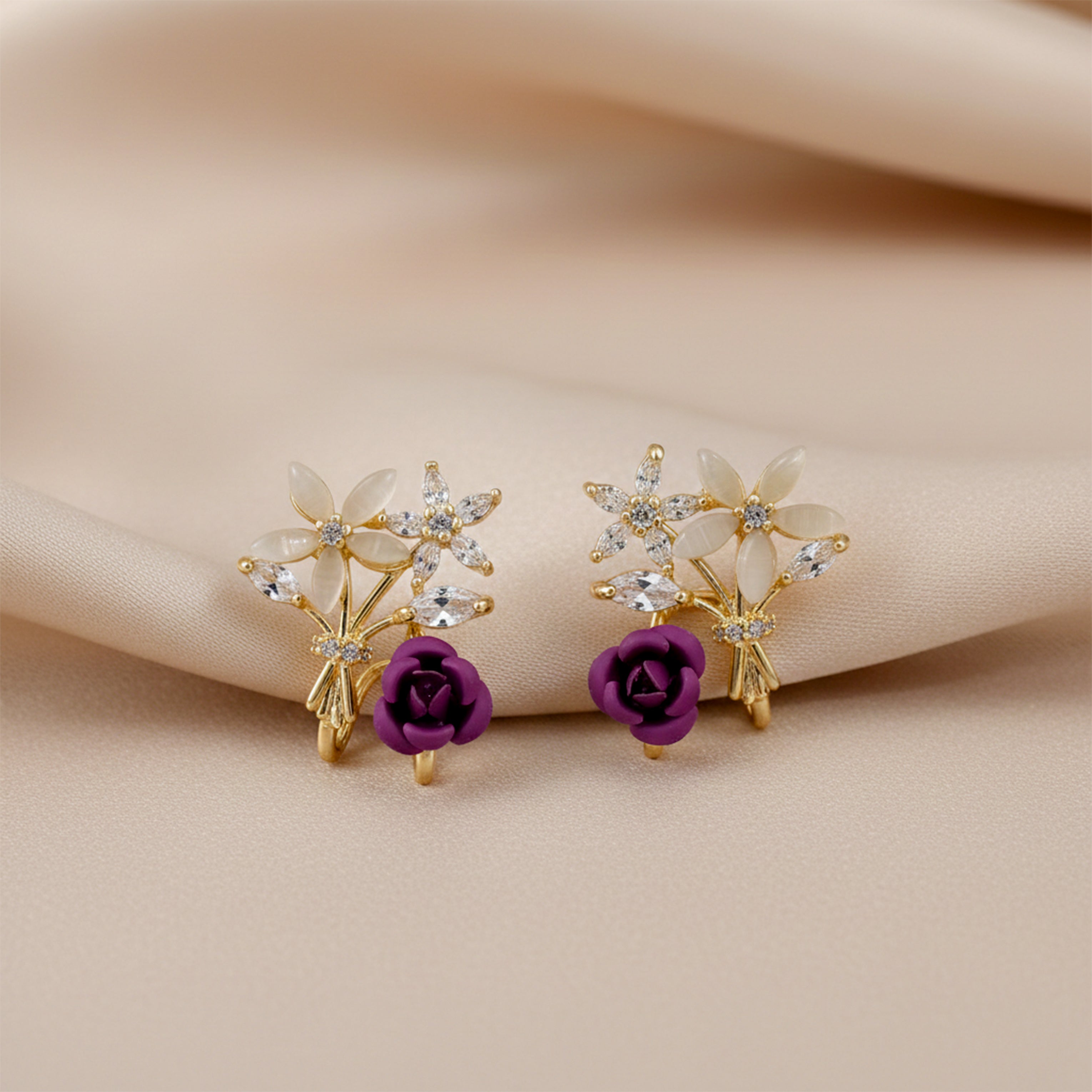 Crystal Stud Earrings  GWE -157