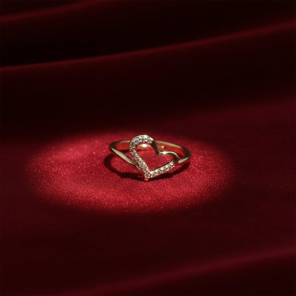 Golden Heart Spark Ring GWR -15