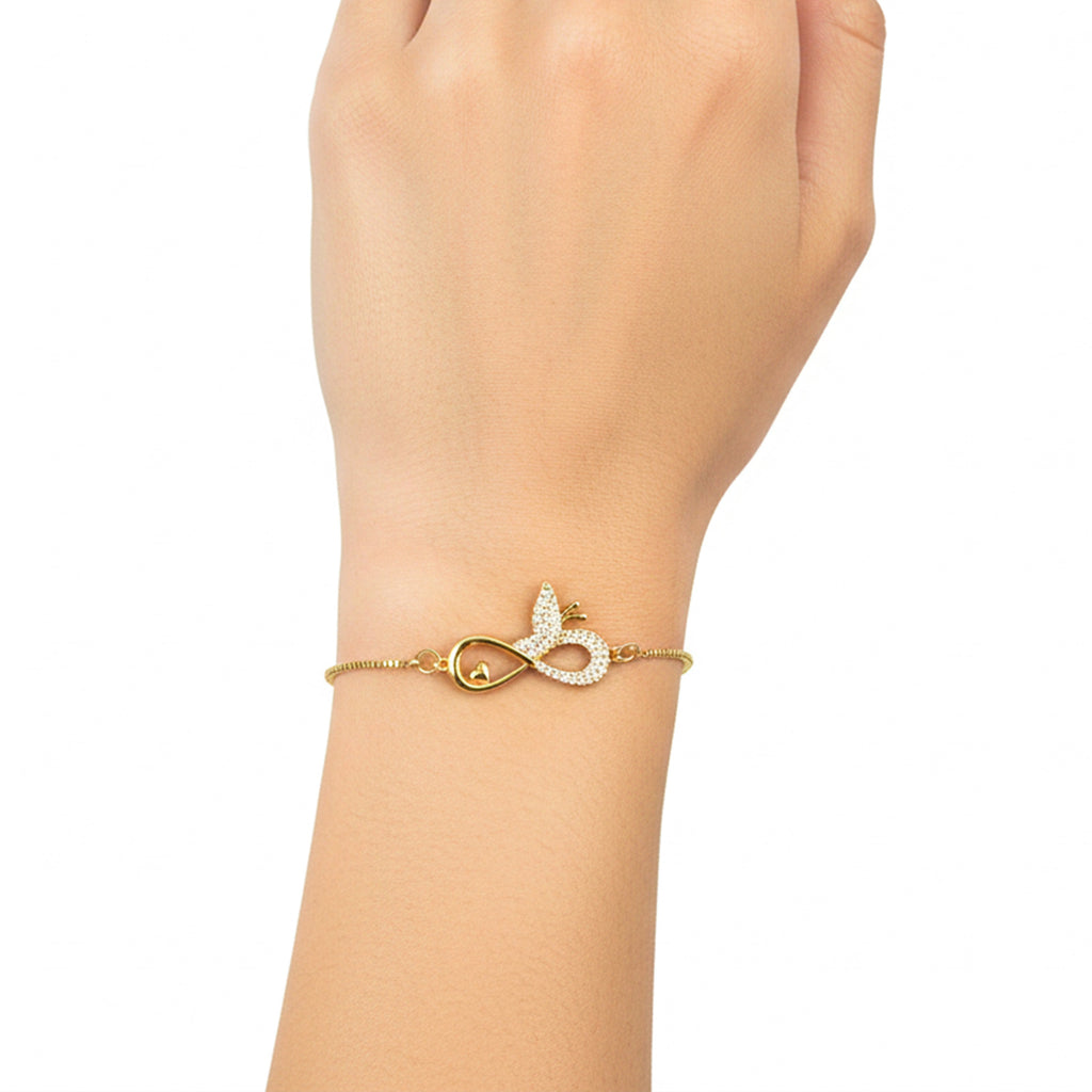 Infinity Butterfly Adjustable Bracelet GWB -167