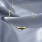 Emerald-Green Heart Women Neckless GWN -70