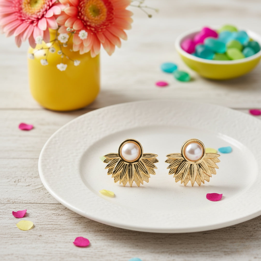 Pearl Hoop Women Earring GWE -7