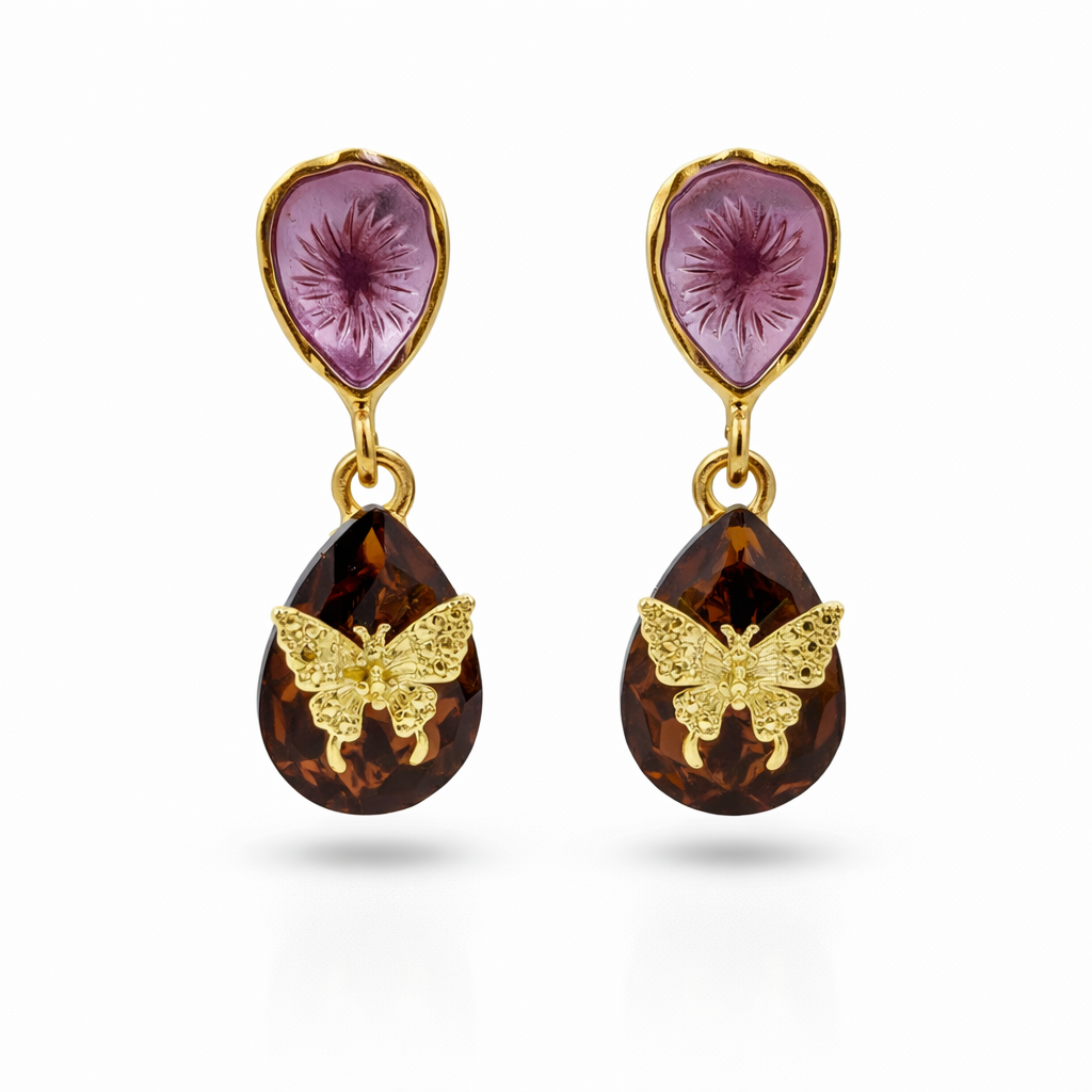 Butterfly Teardrop Earrings GWE -221