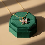 Pink butterfly Neckless  GWN -120