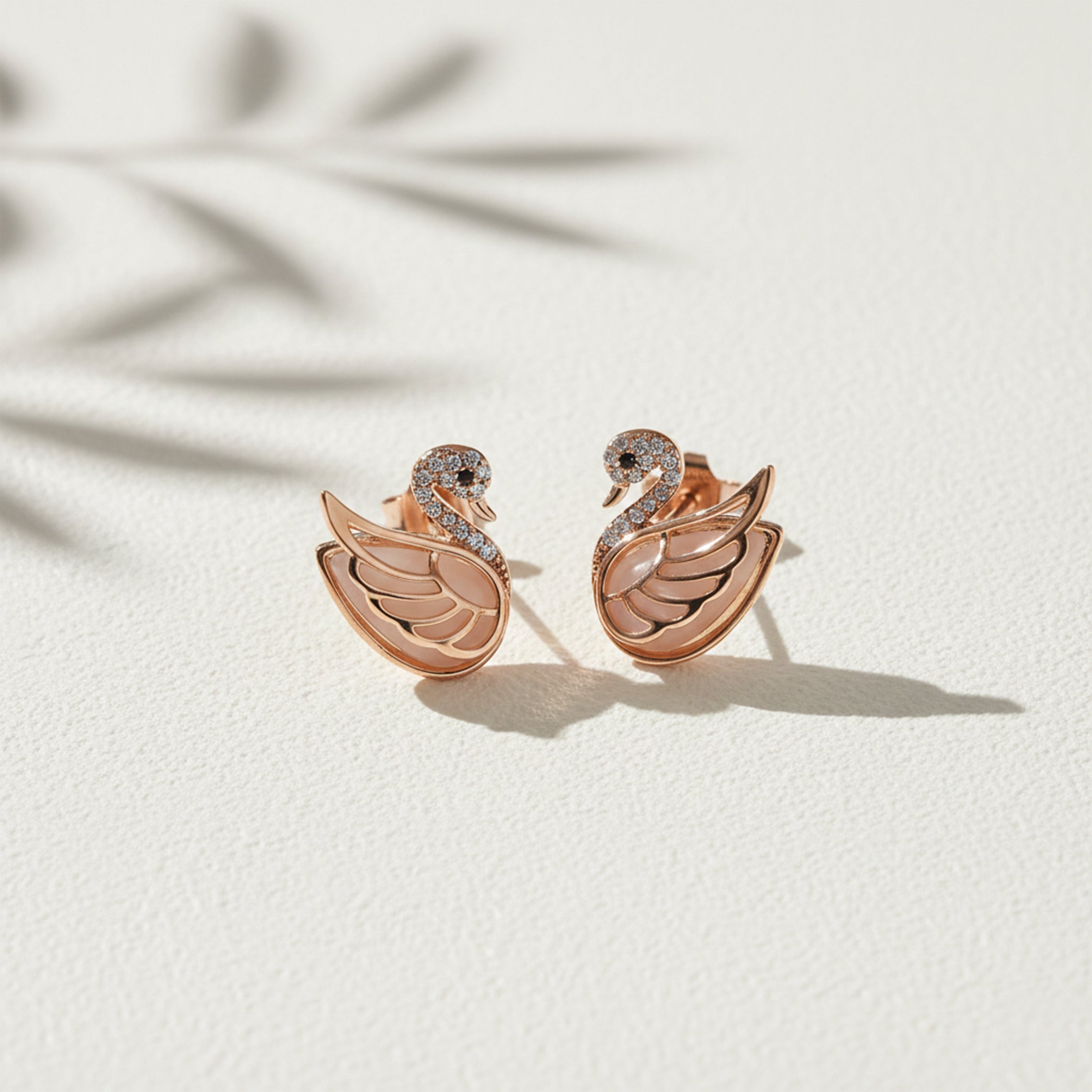Swan Crystal Stud Earrings GWE -91