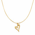 Golden Open Heart Charm Necklace GWN -62