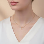 Bow Crystal Gold Anklet GWN -132