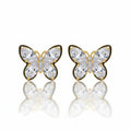 Elegant Butterfly Crystal Stud Earrings GWE -130