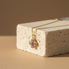 Lavender Blossom Pendant Necklace GWN -97