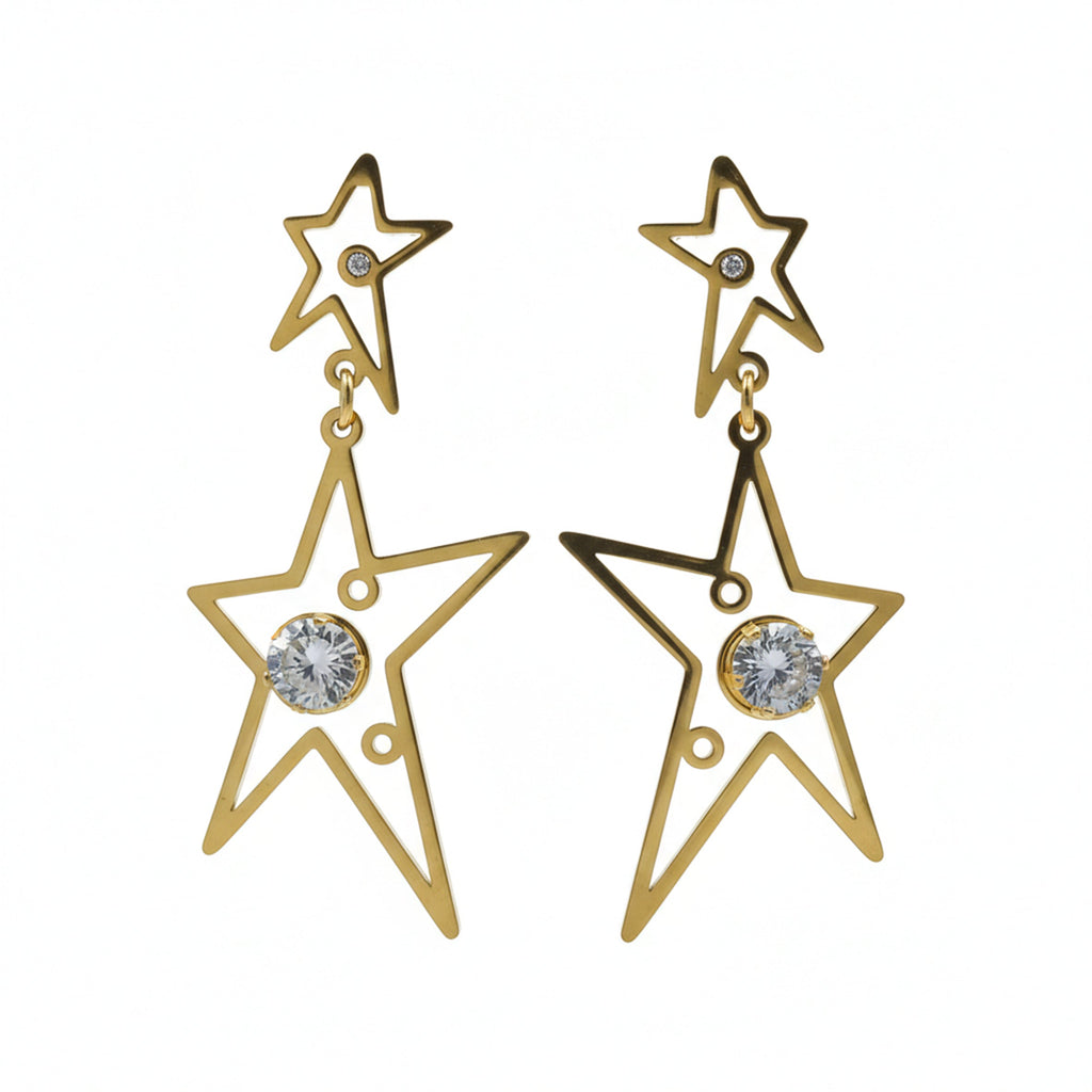 Celestial Star Drop Earrings GWE -78
