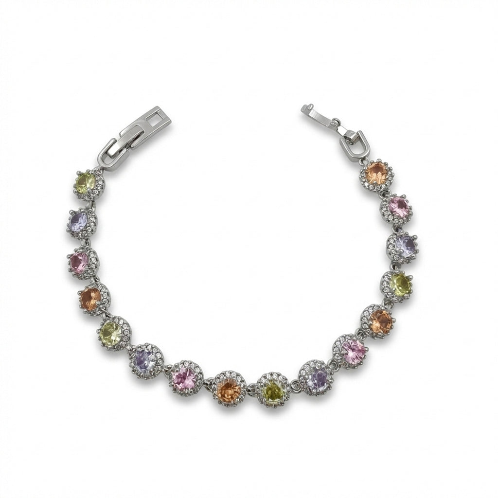 Silver Multi-Color Bracelet GWB -152