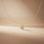 Floral CZ Pendant Necklace GWN -108