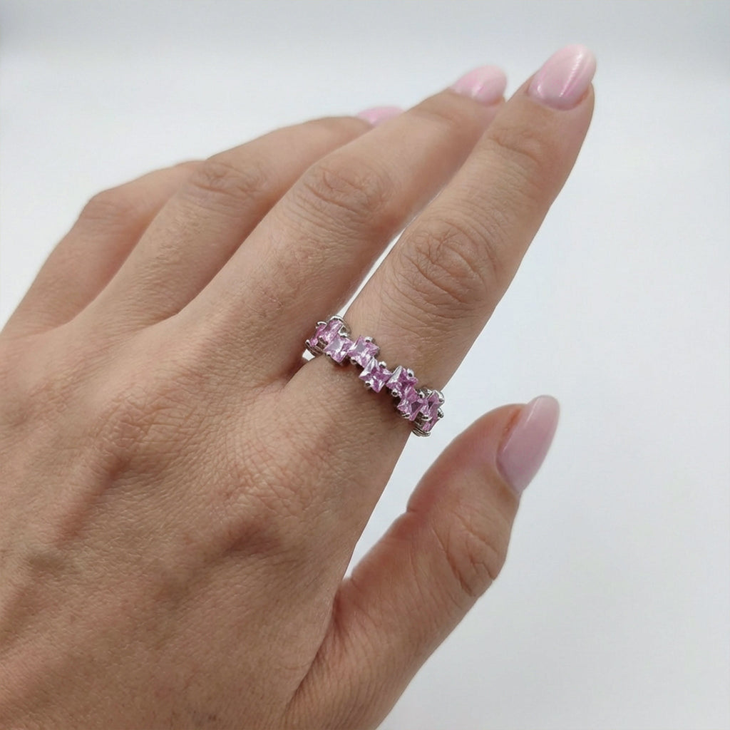 Pink Princess Eternity Ring GWR -28