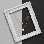 Hearts in Harmony Dual Layer Necklace GWN -23