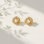 Pearl Bloom Radiance Stud Earrings GWE -53