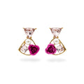 Rose Pearl Stud Earrings GWE -237