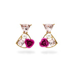 Rose Pearl Stud Earrings GWE -237