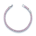 Pink Sapphire Tennis Bracelet GWB -63