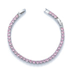Pink Sapphire Tennis Bracelet GWB -63