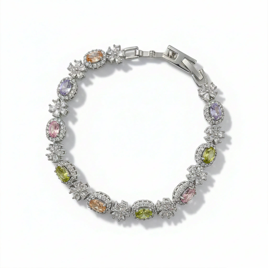 Silver Multi-Coloro Bracelet GWB -147