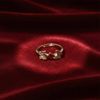 Golden Twin Butterfly Ring GWR -14