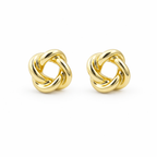 Infinity Knot Luxe Gold Stud Earrings GWE -54
