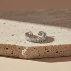 Silver Baguette Cuff Ring GWR -20