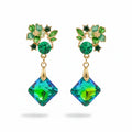 Green Floral Earrings GWE -203