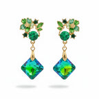Green Floral Earrings GWE -203