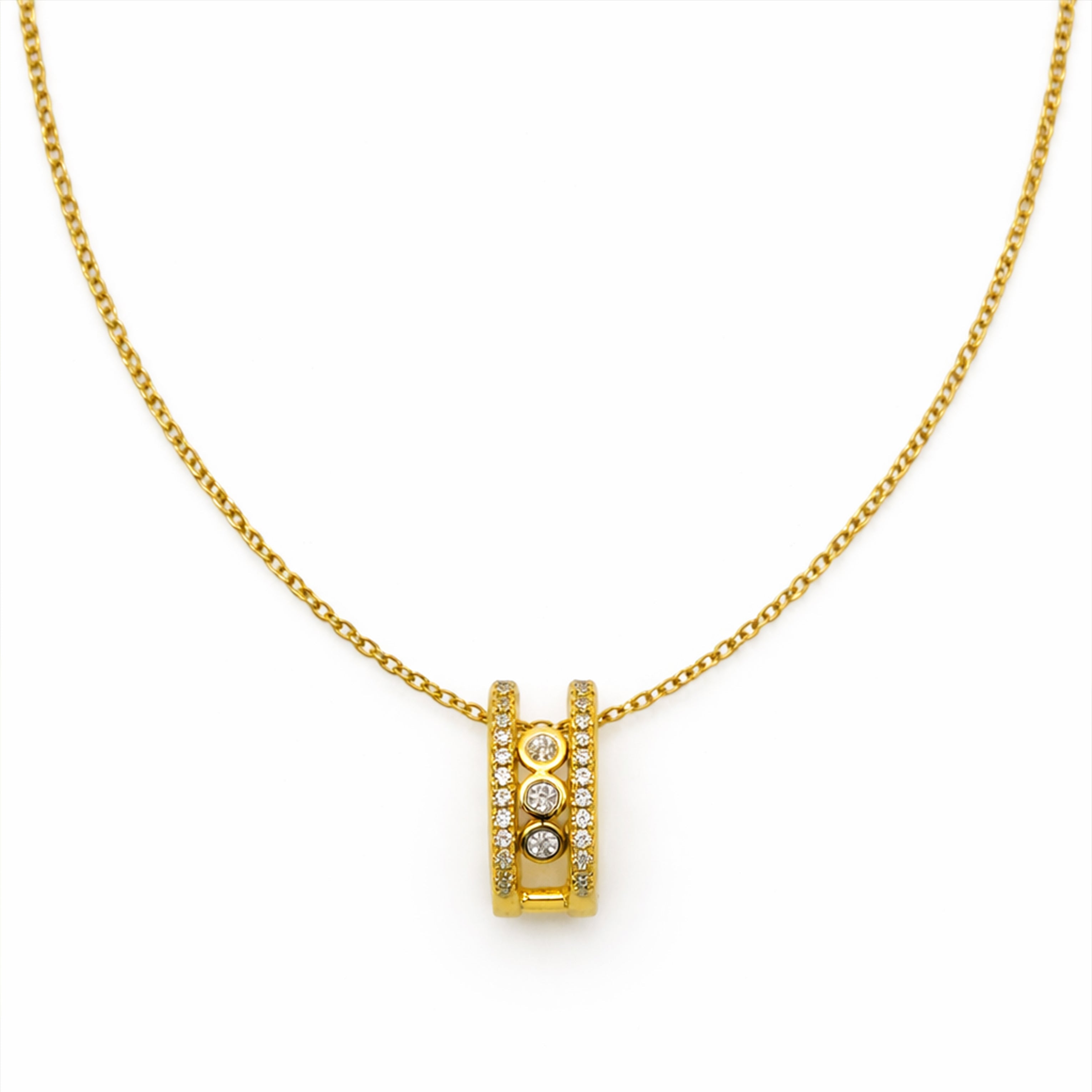 Spark Bar Pendant Necklace GWN -47