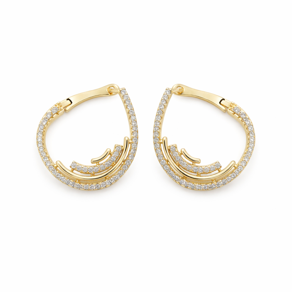 Ruhani Circle Loops Earring GWE -35