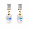 Iridescent Crystal Drop Earrings GWE -174
