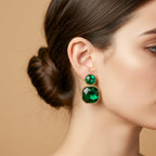 Emerald Square Earrings GWE -152