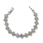 Silver Multi-Color Princess Bracelet GWB -153