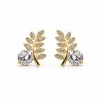 Golden Fern Sparkle Studs GWE -103