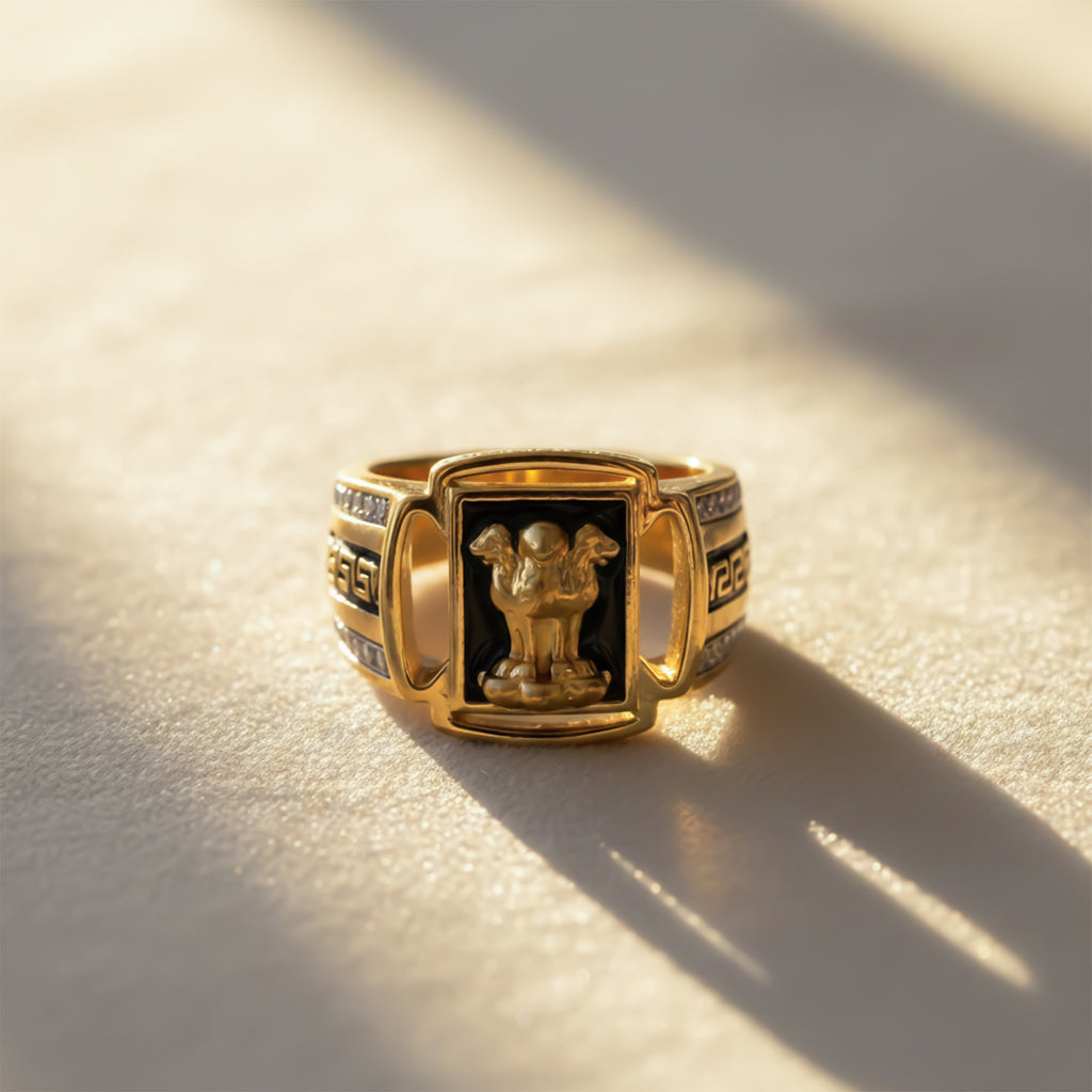 Men’s Gold-Tone Buddha Statement Ring GMR -12