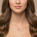 Clover Heart Pendant Necklace GWN -85