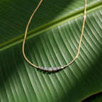 Crystal Bar Herringbone women Neckless GWN -128