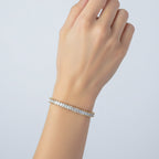 Luxury Gold Baguette Tennis Bracelet GWB -112