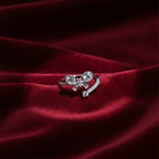 Crystal Butterfly Open Ring GWR -32