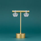 Crown Crystal Stud Earrings GWE -94