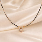 Rose Gold Circular Stone Mangalsutra GM -56