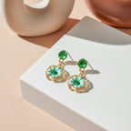 Bloom Gold Drop Earrings GWE -191