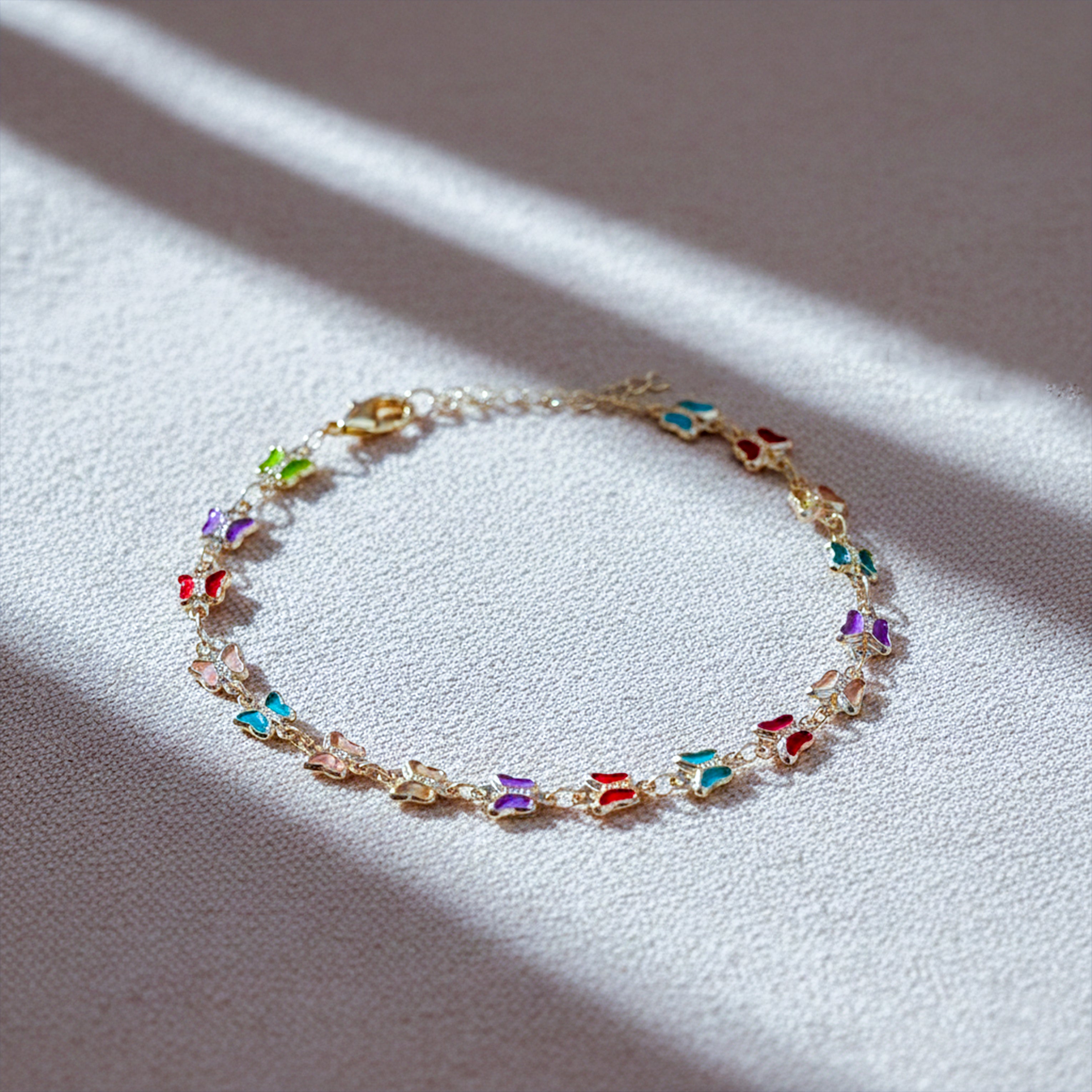 Rainbow Butterfly Anklet GWA -35