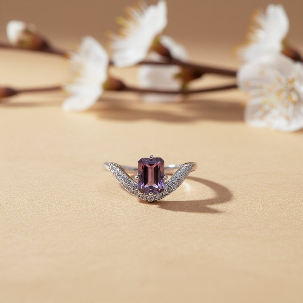 Silver Amethyst Ring GWR -60