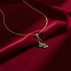 Dangling Fan Charm Women Neckless GWN -95