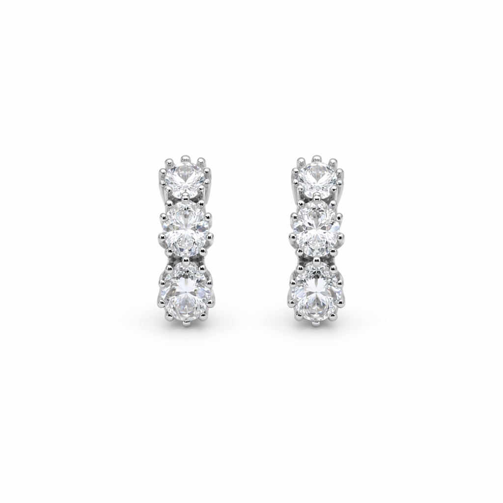 Crystal Cascade Stud Earrings GWE -88
